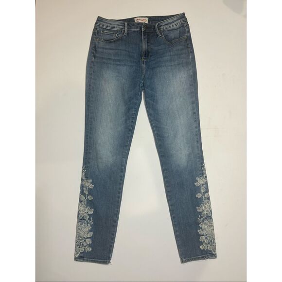 Driftwood flower embroidered jeans - Picture 1 of 9